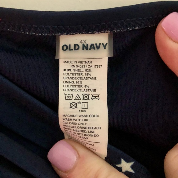 Old Navy 3-piece bikini separates RED WHITE AND BLUE good used condition - Picture 11 of 11